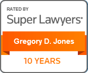 Gregory D. Jones, Super Lawyers, 10 Years