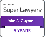 John A. Guyton, III, Super Lawyers - 5 Years